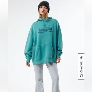 Oversized Teal Mammoth Lakes Sweatshirt